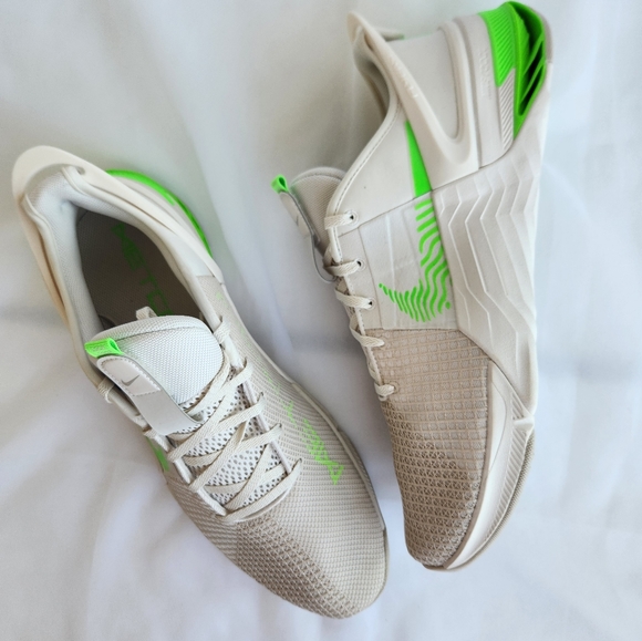 15 MEN\'S NIKE METCON 8 FLYEASE PHANTOM / GREEN DO9388-006 WEIGHTLIFTING main image 9